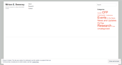 Desktop Screenshot of miriamsweeney.net