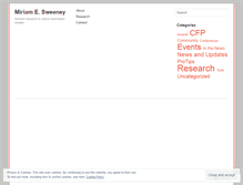 Tablet Screenshot of miriamsweeney.net